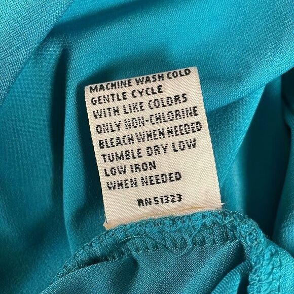 JOSEPHINE STUDIO Women’s Teal Open Front Cardigan Pockets Lagenlook Size Small - Picture 9 of 9